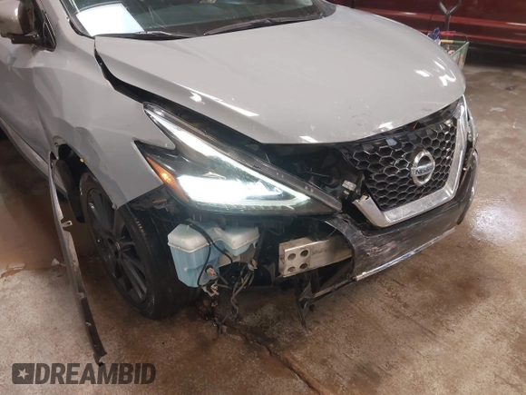 2022 Nissan Murano SL with VIN 5N1AZ2CJ2NC109474, listed as a IAAI auction lot 41383187 with 70,639 mi miles and . Bid and sale history available at carsss.com. Image 6.