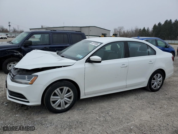 2017 Volkswagen Jetta 1.4T S with VIN 3VW167AJ5HM282645, listed as a Copart auction lot 52574995 with 75,541 mi miles and Salvage Title. Bid and sale history available at carsss.com. Image 1.