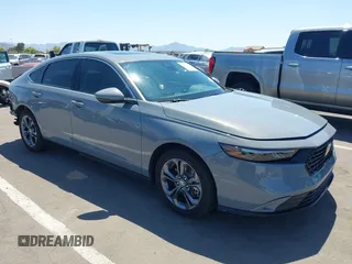2025 Honda Accord EX-L with VIN 1HGCY2F61SA002707, listed as a IAAI auction lot 42237346 with 13,777 mi miles and . Bid and sale history available at DreamBid. Image 1.