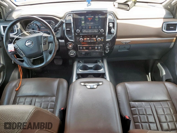 2020 Nissan Titan SL с VIN 1N6AA1ED5LN502137, выставлен на аукционе Copart как лот 59094945 с пробегом 42 241 миль миль и Списание • Salvage title. История ставок и продаж доступна на DreamBid. Изображение 8.