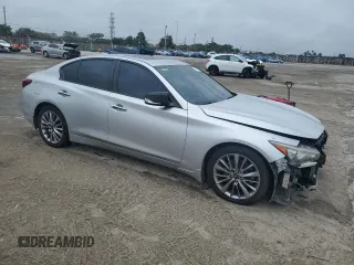 2019 Infiniti Q50 3.0t Signature Edition with VIN JN1EV7AP1KM543075, listed as a Copart auction lot 88492705 with 73,103 mi miles and Non Repairable. Bid and sale history available at carsss.com. Image 4.