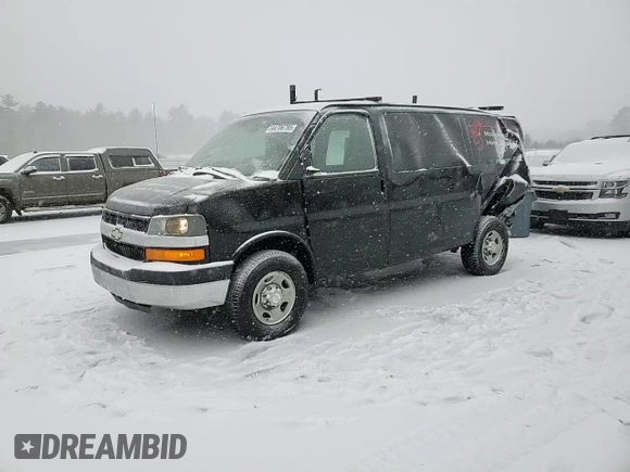 2015 Chevrolet Express Cargo with VIN 1GCWGFCF2F1176687, listed as a Copart auction lot 44706785 with 131,216 mi miles and Salvage title. Bid and sale history available at DreamBid. Image 12.