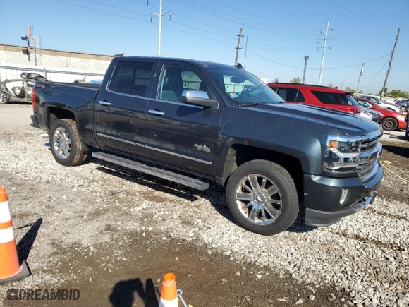 2017 Chevrolet Silverado 1500 High Country with VIN 3GCUKTEC5HG485985, listed as a Copart auction lot 72402904 with 0 mi miles and Salvage Title. Bid and sale history available at carsss.com. Image 4.