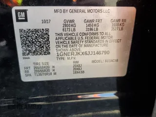 2018 Chevrolet Traverse RS with VIN 1GNERJKX6JJ146790, listed as a Copart auction lot 47367745 with 110,245 mi miles and Salvage Title. Bid and sale history available at carsss.com. Image 14.