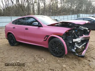 2021 BMW X6 M with VIN 5YMCY0C07M9H08985, listed as a Copart auction lot 88762065 with 0 mi miles and Salvage Title. Bid and sale history available at carsss.com. Image 4.