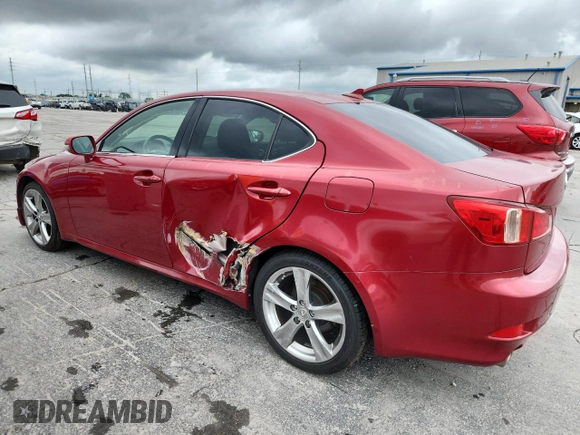 2012 Lexus IS 250 with VIN JTHBF5C2XC5173497, listed as a Copart auction lot 60824515 with 180,813 mi miles and Salvage title. Bid and sale history available at DreamBid. Image 2.