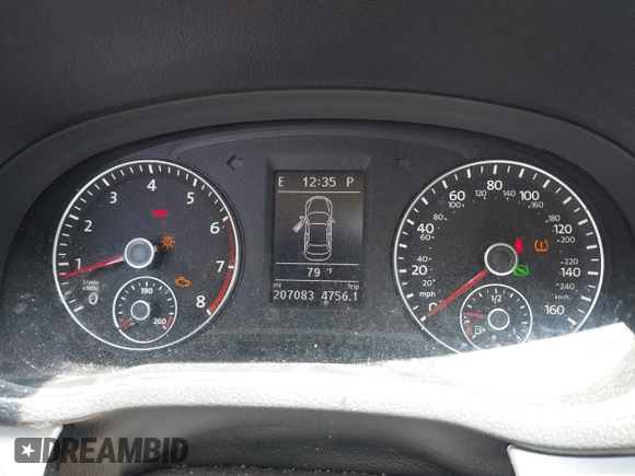 2013 Volkswagen Passat SE with VIN 1VWBP7A32DC007863, listed as a IAAI auction lot 42452096 with 207,083 mi miles and . Bid and sale history available at DreamBid. Image 7.