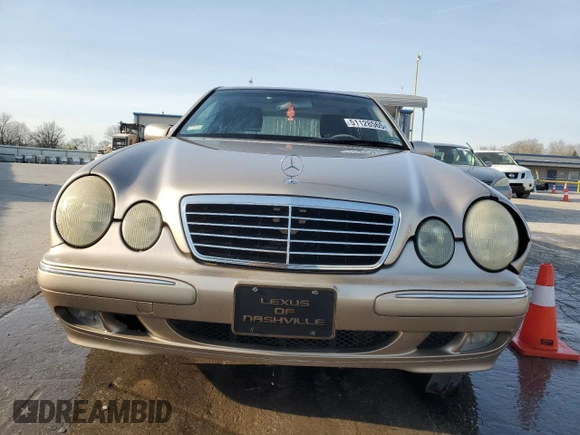 2002 Mercedes-Benz E-Class with VIN WDBJF65J22B490275, listed as a Copart auction lot 51128565 with 142,232 mi miles and Salvage Title. Bid and sale history available at carsss.com. Image 5.