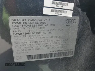 2016 Audi Q5 Premium Plus с VIN WA1L2AFP6GA037795, выставлен на аукционе Copart как лот 52965305 с пробегом 97 799 миль миль и Списание • Salvage title. История ставок и продаж доступна на DreamBid. Изображение 15.