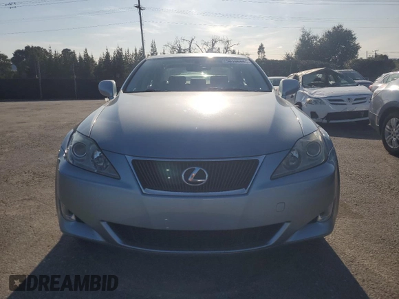 2006 Lexus IS 250 with VIN JTHCK262065003793, listed as a Copart auction lot 50196065 with 302,254 mi miles and Salvage Title. Bid and sale history available at DreamBid. Image 5.