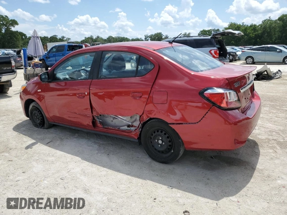 2021 Mitsubishi Mirage ES with VIN ML32FUFJ3MHF07244, listed as a Copart auction lot 59091725 with 44,793 mi miles and Salvage title. Bid and sale history available at DreamBid. Image 2.