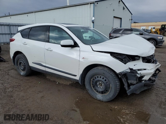 2020 Acura RDX w/A-Spec Pkg with VIN 5J8TC2H60LL805672, listed as a Copart auction lot 49971145 with 110,643 mi miles and Salvage Title. Bid and sale history available at carsss.com. Image 4.