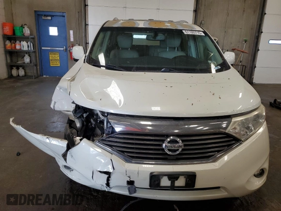 2011 Nissan Quest SL with VIN JN8AE2KP0B9006265, listed as a Copart auction lot 61105715 with 143,967 mi miles and Salvage title. Bid and sale history available at DreamBid. Image 5.