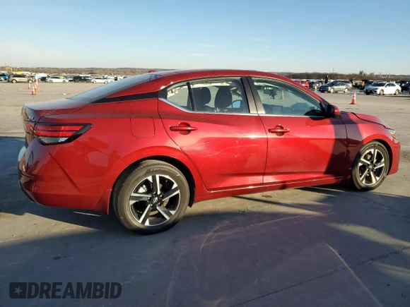 2024 Nissan Sentra SV with VIN 3N1AB8CV0RY257752, listed as a Copart auction lot 89298525 with 47,058 mi miles and Salvage Title. Bid and sale history available at DreamBid. Image 3.