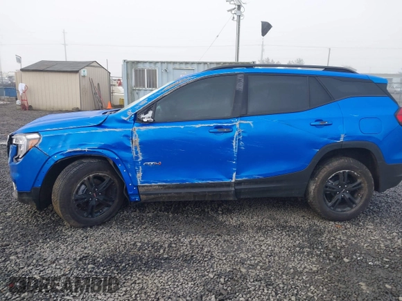 2024 GMC Terrain AT4 with VIN 3GKALYEG5RL149296, listed as a IAAI auction lot 40970270 with 6,683 mi miles and . Bid and sale history available at carsss.com. Image 6.