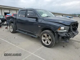 2017 Ram 1500 Sport with VIN 1C6RR7MT2HS536983, listed as a Copart auction lot 58611485 with 208,035 mi miles and Salvage title. Bid and sale history available at DreamBid. Image 4.