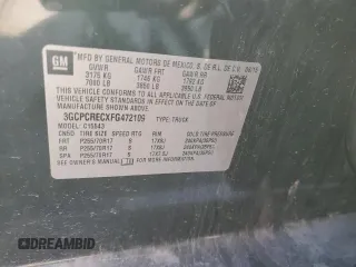 2015 Chevrolet Silverado 1500 LT with VIN 3GCPCRECXFG472109, listed as a Copart auction lot 48809145 with 155,486 mi miles and Salvage Title. Bid and sale history available at DreamBid. Image 12.
