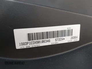 2011 Cadillac CTS Premium с VIN 1G6DP1EDXB0106346, выставлен на аукционе IAAI как лот 41349978 с пробегом Не указан миль и . История ставок и продаж доступна на DreamBid. Изображение 9.