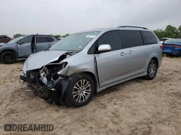 2019 Toyota Sienna XLE Auto Access Seat with VIN 5TDYZ3DCXKS967942, listed as a Copart auction lot 54076775 with 37,245 mi miles and Salvage Title. Bid and sale history available at carsss.com. Image 1.