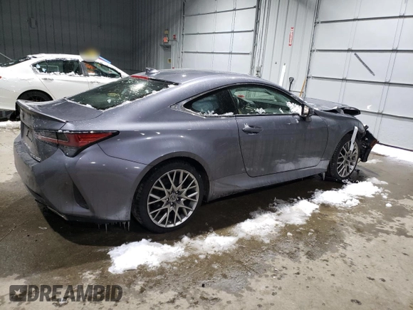 2019 Lexus RC 300 with VIN JTHS85BC5K5005043, listed as a Copart auction lot 87729815 with 63,341 mi miles and Salvage title. Bid and sale history available at DreamBid. Image 3.