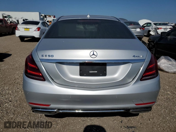 2018 Mercedes-Benz S with VIN WDDUG6EB7JA373919, listed as a Copart auction lot 52158955 with Not Provided miles and Salvage Title. Bid and sale history available at carsss.com. Image 6.