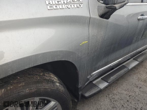 2024 Chevrolet Silverado 1500 High Country with VIN 1GCUDJE88RZ275537, listed as a Copart auction lot 75387214 with Not Provided miles and Non Repairable. Bid and sale history available at DreamBid. Image 12.