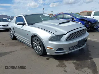 2013 Ford Mustang V6 with VIN 1ZVBP8AM2D5262788, listed as a IAAI auction lot 41782437 with 54,013 mi miles and . Bid and sale history available at DreamBid. Image 1.