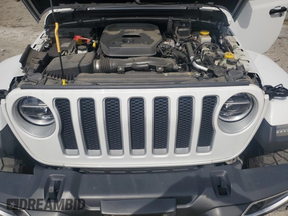 2021 Jeep Wrangler Unlimited Sahara с VIN 1C4HJXEN7MW823881, выставлен на аукционе Copart как лот 53062425 с пробегом 28 597 миль миль и Списание • Salvage title. История ставок и продаж доступна на DreamBid. Изображение 11.