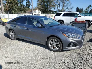 2019 Hyundai Sonata SEL with VIN 5NPE34AF5KH808518, listed as a Copart auction lot 53586045 with 91,307 mi miles and Salvage Title. Bid and sale history available at DreamBid. Image 4.