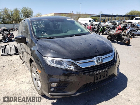 2020 Honda Odyssey EX with VIN 5FNRL6H53LB018841, listed as a Copart auction lot 75122564 with 31,211 mi miles and Salvage Title. Bid and sale history available at DreamBid. Image 1.