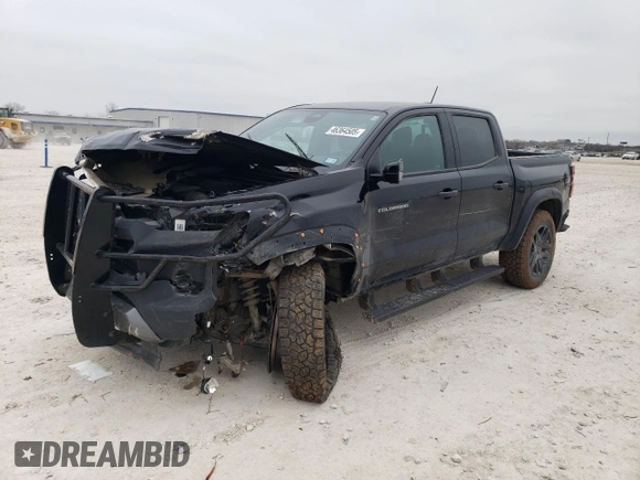 2023 Chevrolet Colorado 4WD Trail Boss with VIN 1GCPTEEK0P1205948, listed as a Copart auction lot 46364505 with 22,048 mi miles and Salvage Title. Bid and sale history available at carsss.com. Image 1.
