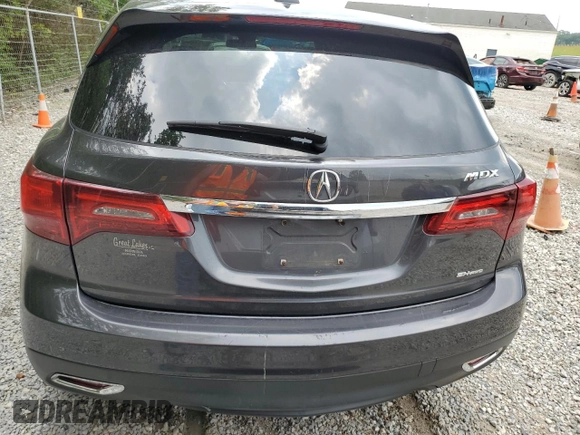 2014 Acura MDX Technology with VIN 5FRYD4H63EB005045, listed as a Copart auction lot 64413825 with 252,632 mi miles and Salvage title. Bid and sale history available at DreamBid. Image 6.