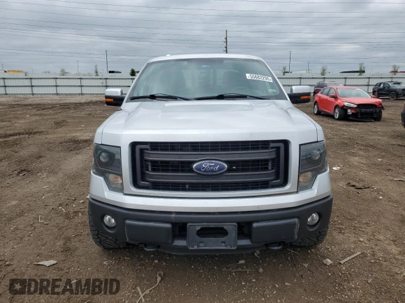 2014 Ford F-150 XL with VIN 1FTFW1EF4EKG43877, listed as a Copart auction lot 55682295 with 166,229 mi miles and Salvage title. Bid and sale history available at DreamBid. Image 5.