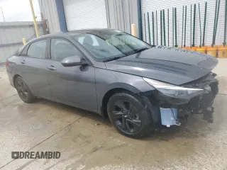 2023 Hyundai Elantra SEL with VIN KMHLM4AG3PU588625, listed as a Copart auction lot 54738485 with 19,756 mi miles and Salvage title. Bid and sale history available at DreamBid. Image 4.