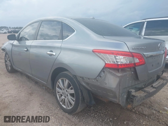 2014 Nissan Sentra SV with VIN 3N1AB7AP0EY274768, listed as a IAAI auction lot 42512925 with 184,584 mi miles and . Bid and sale history available at DreamBid. Image 3.