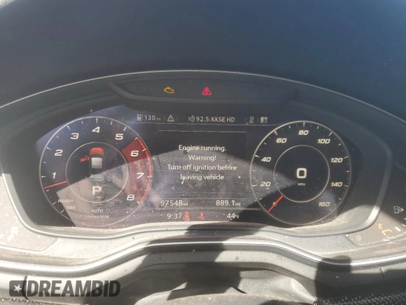2018 Audi S4 Premium Plus with VIN WAUB4AF43JA003478, listed as a Copart auction lot 47081215 with 97,548 mi miles and Non Repairable. Bid and sale history available at carsss.com. Image 9.