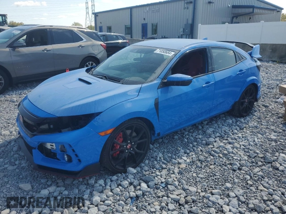 2021 Honda Civic Type R Touring z VIN SHHFK8G79MU204405, wystawiony jako Copart lot #71050684 z przebiegiem 18 934 mil mil oraz Szkoda całkowita • Salvage title. Historia ofert i sprzedaży dostępna na DreamBid. Obrazek 1.
