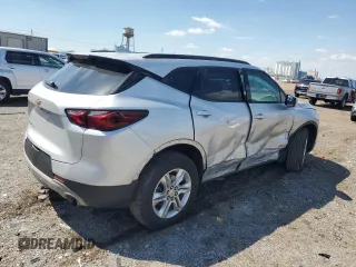 2022 Chevrolet Blazer LT with VIN 3GNKBHR40NS165707, listed as a Copart auction lot 56147245 with Not provided miles and Salvage title. Bid and sale history available at DreamBid. Image 3.