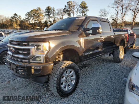 2021 Ford Super Duty F-250 SRW XL with VIN 1FT7W2BTXMED76648, listed as a Copart auction lot 47585975 with 96,454 mi miles and Salvage Title. Bid and sale history available at carsss.com. Image 1.
