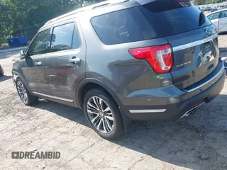 2018 Ford Explorer Platinum with VIN 1FM5K8HT6JGC62512, listed as a IAAI auction lot 42542371 with 76,462 mi miles and . Bid and sale history available at DreamBid. Image 3.