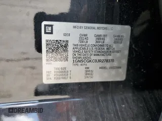 2018 Chevrolet Suburban LS z VIN 1GNSCGKC0JR278370, wystawiony jako Copart lot #57657395 z przebiegiem 224 903 mil mil oraz Czysty tytuł • Clean title. Historia ofert i sprzedaży dostępna na DreamBid. Obrazek 13.