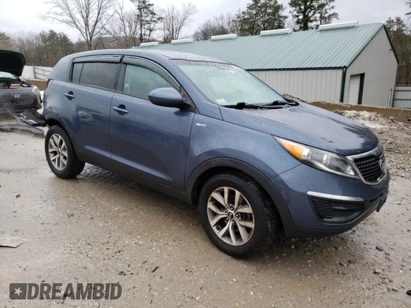 2016 Kia Sportage LX with VIN KNDPBCAC2G7836252, listed as a Copart auction lot 47269955 with 138,347 mi miles and Salvage Title. Bid and sale history available at carsss.com. Image 4.