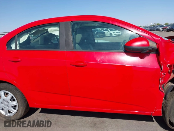 2016 Chevrolet Sonic LS with VIN 1G1JA5SH6G4105932, listed as a IAAI auction lot 35487736 with 91,467 mi miles and . Bid and sale history available at DreamBid. Image 14.