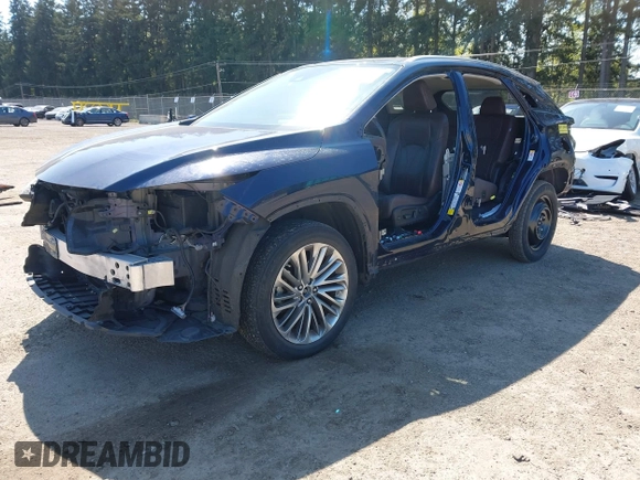 2020 Lexus RX with VIN 2T2JZMDA2LC223392, listed as a IAAI auction lot 42028542 with 55,739 mi miles. Bid and sale history available at carsss.com. Image 2.