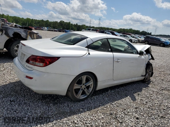 2013 Lexus IS 250 C with VIN JTHFF2C26D2527325, listed as a Copart auction lot 55351065 with Not provided miles and Salvage title. Bid and sale history available at DreamBid. Image 3.
