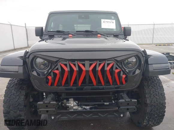 2021 Jeep Wrangler Unlimited Rubicon with VIN 1C4HJXFG8MW775419, listed as a IAAI auction lot 41797178 with 56,166 mi miles. Bid and sale history available at carsss.com. Image 13.