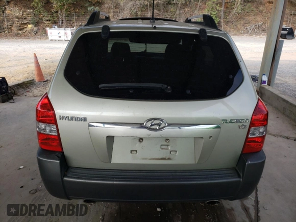 2006 Hyundai Tucson GLS with VIN KM8JN12D56U460604, listed as a Copart auction lot 78459004 with 140,947 mi miles and Salvage Title. Bid and sale history available at carsss.com. Image 6.