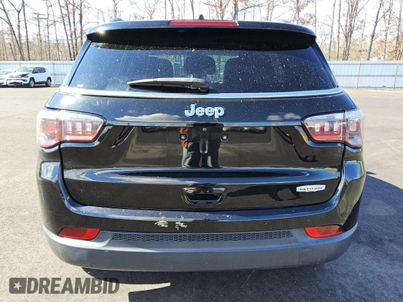 2020 Jeep Compass Latitude with VIN 3C4NJCBB9LT199009, listed as a Copart auction lot 43608995 with 77,107 mi miles and Clean Title. Bid and sale history available at carsss.com. Image 6.