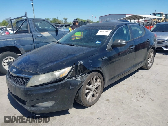 2013 Kia Optima LX with VIN 5XXGM4A75DG149949, listed as a IAAI auction lot 41847004 with 335,621 mi miles. Bid and sale history available at carsss.com. Image 2.