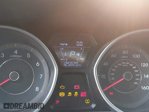 2016 Hyundai Elantra SE with VIN 5NPDH4AE2GH751769, listed as a IAAI auction lot 41928612 with 125,820 mi miles. Bid and sale history available at carsss.com. Image 16.